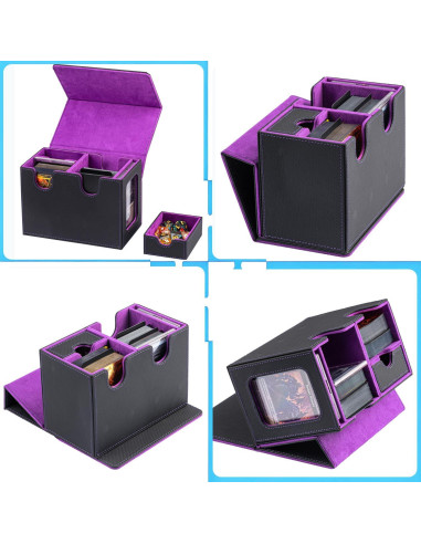 Caja de Deck MTG Commander WELLMILLER 200+ Cartas Púrpura