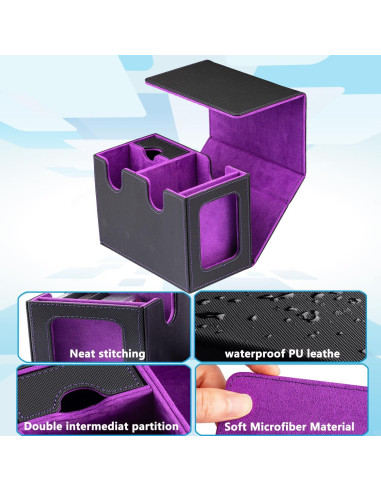 Caja de Deck MTG Commander WELLMILLER 200+ Cartas Púrpura