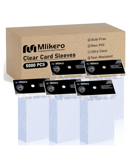 5000 Fundas para Cartas Mlikero 66x91mm Transparentes 5000 Fundas para Cartas Mlikero 66x91mm Transparentes
