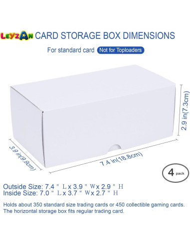 Caja de Almacenamiento Leyzan para 1600 Cartas Coleccionables