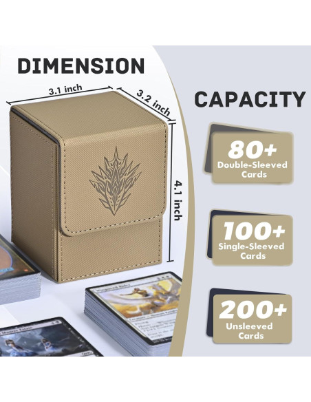 Caja de Barajas ZLCA para Cartas Coleccionables 100 Cartas Caja de Barajas ZLCA para Cartas Coleccionables 100 Cartas
