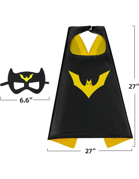 Capa de Superhéroe para Niños Mizzuco 2 Piezas Capa de Superhéroe para Niños Mizzuco 2 Piezas