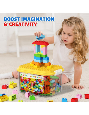 Bloques de Construcción Jumbo Burgkidz 150 Piezas con Caja