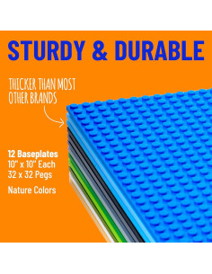 Placas Base Apilables Strictly Briks 12 Unidades 25.4x25.4 cm 2