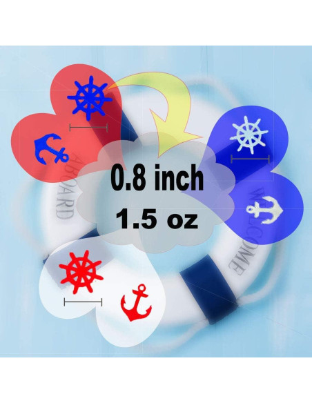 Confeti Náutico Patriótico Werich - 45g Rojo, Plata y Azul Confeti Náutico Patriótico Werich - 45g Rojo, Plata y Azul