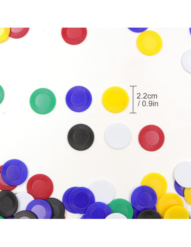 Fichas de Póker Darovly 600 Piezas 2.2cm Multicolor