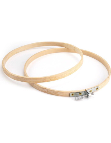 Aro de Bordado Caydo 30.48 cm Madera Natural para Manualidades