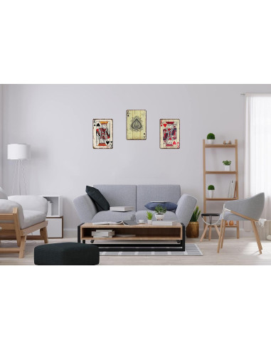 Cartel de Póker Vintage TREEPERI 30x20 cm Decorativo
