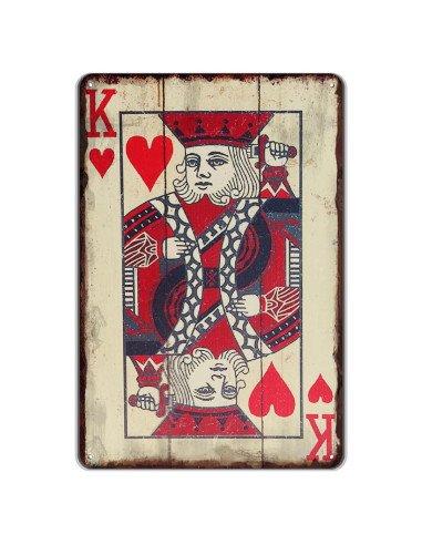 Cartel de Póker Vintage TREEPERI 30x20 cm Decorativo