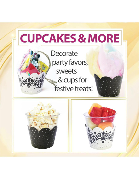 Fundas para Cupcake Confetti Couture 24 Pzs Reversibles Fundas para Cupcake Confetti Couture 24 Pzs Reversibles