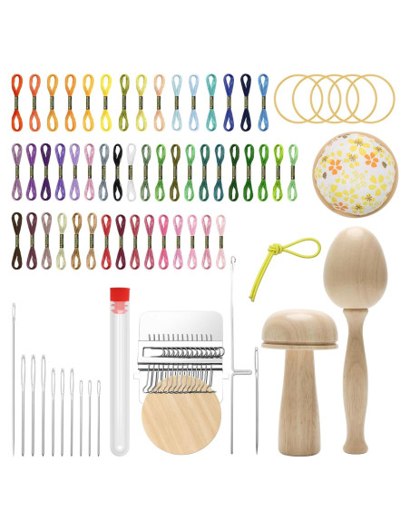Kit de Remendar Windspeed - Huevo y Hongo de Madera, 50 Hilos Kit de Remendar Windspeed - Huevo y Hongo de Madera, 50 Hilos