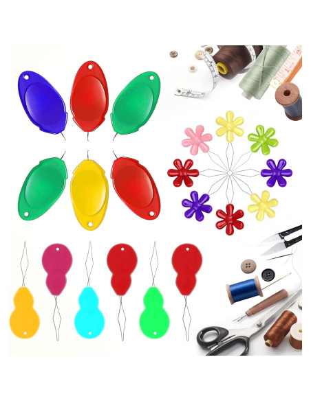 Kit de Enhebradores de Agujas CousDUoBe 32 Piezas para Costura Kit de Enhebradores de Agujas CousDUoBe 32 Piezas para Costura