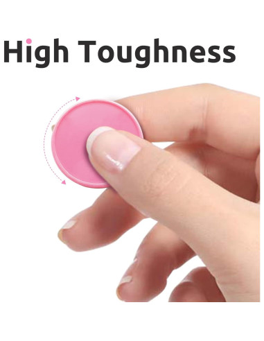 Juego de 100 Fichas de Plástico Rosa para Aprendizaje 25 mm