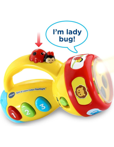 Linterna Educativa VTech Spin and Learn Amarilla 1-3 Años Linterna Educativa VTech Spin and Learn Amarilla 1-3 Años