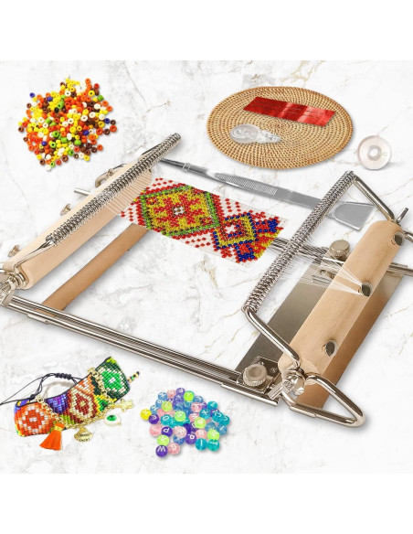 Kit de Telar de Beads Hobbyworker con Agujas y Hilo 24-42.5 cm Kit de Telar de Beads Hobbyworker con Agujas y Hilo 24-42.5 cm