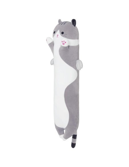 Almohada de Gato de Peluche Zhengzhou 70cm Gris Suave Almohada de Gato de Peluche Zhengzhou 70cm Gris Suave