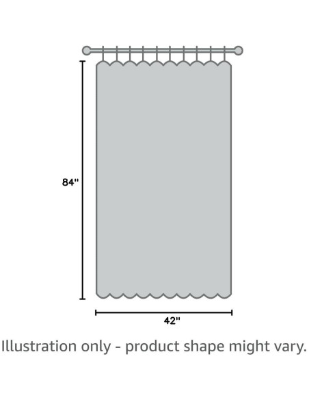 Cortinas Semitransparentes KOUFALL 42x213 cm Paquete de 2 Cortinas Semitransparentes KOUFALL 42x213 cm Paquete de 2