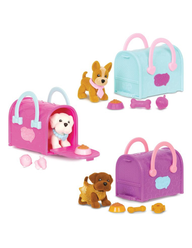 Pucci Pups - Conjunto de Cachorros 3 en 1 - Labrador, Maltés, Chihuahua