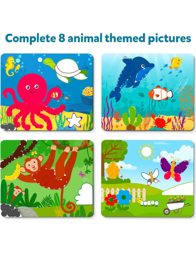 Kit de Arte con Stickers Skillmatics - Animales 500+ Stickers