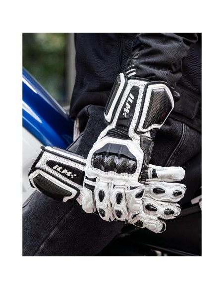 Guantes de motocicleta ILM GRC01L Cuero Transpirables Guantes de motocicleta ILM GRC01L Cuero Transpirables