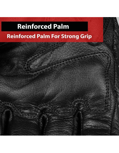 Guantes de Motocicleta Jackets 4 Bikes G58 Negros XXL