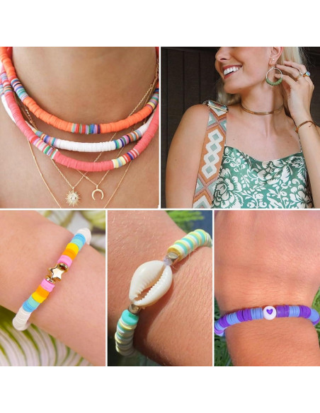 Kit de Fabricación de Pulseras Gionlion 6000 - 24 Colores de Arcilla Kit de Fabricación de Pulseras Gionlion 6000 - 24 Colores de Arcilla