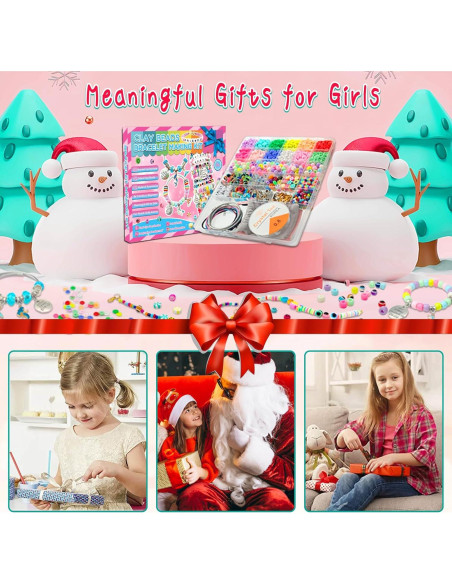 Kit de Fabricación de Pulseras Leitait - 1080 Piezas para Niñas Kit de Fabricación de Pulseras Leitait - 1080 Piezas para Niñas