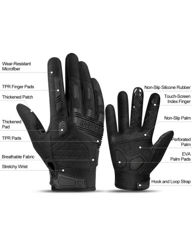 Guantes de Montaña INBIKE Táctiles y Antichoque para Ciclismo