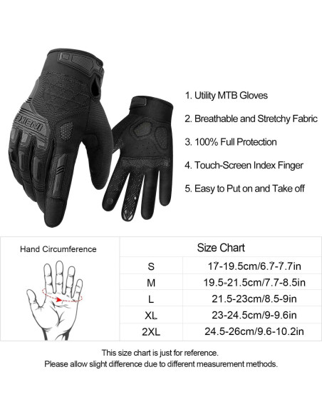 Guantes de Montaña INBIKE Táctiles y Antichoque para Ciclismo Guantes de Montaña INBIKE Táctiles y Antichoque para Ciclismo