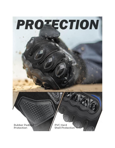 Guantes de Motocicleta KEMIMOTO M Azul Transpirables