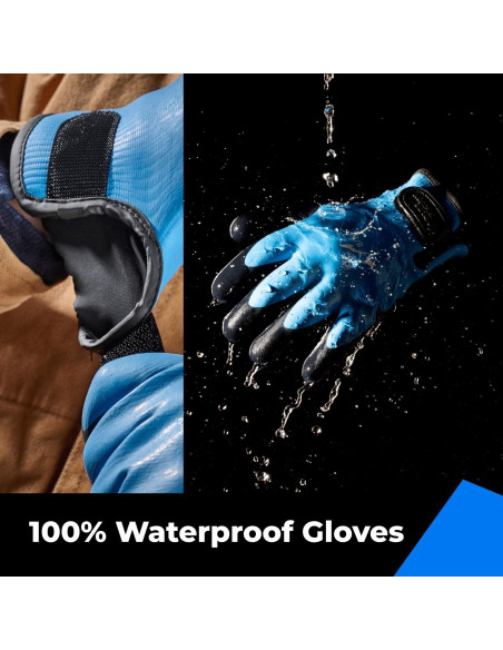 Guantes Toolant Impermeables 3 Pares Invierno Talla XX-Large Guantes Toolant Impermeables 3 Pares Invierno Talla XX-Large
