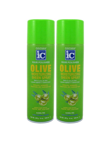 Spray Hidratante de Brillo Fantasia 2x414ml Oliva
