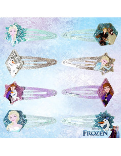 Pinzas para el cabello Luv Her Disney Frozen 8 piezas colores 2