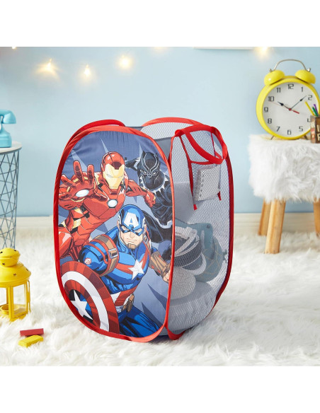 Cesto Plegable Idea Nuova Vengadores 21.5L Azul Cesto Plegable Idea Nuova Vengadores 21.5L Azul