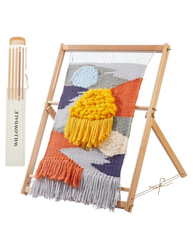 Telar de Tejer con Soporte WILLOWDALE 64x49 cm para Principiantes