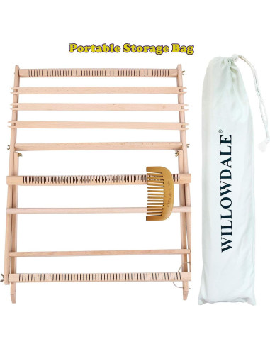 Telar de Tejer con Soporte WILLOWDALE 64x49 cm para Principiantes