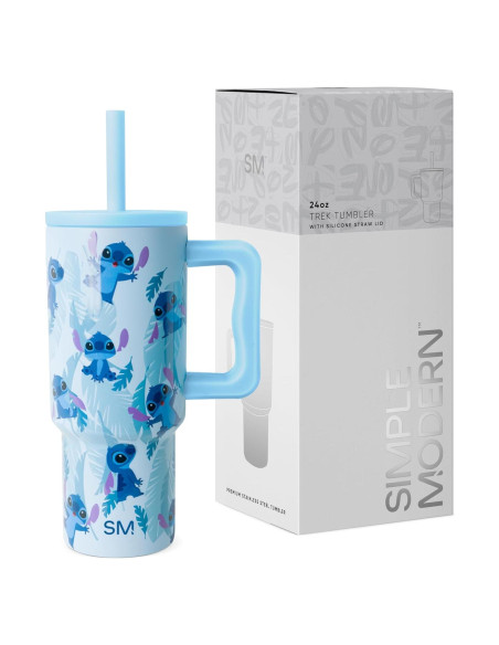 Taza Simple Modern Disney 710 ml con Asa y Tapa Silicona Taza Simple Modern Disney 710 ml con Asa y Tapa Silicona