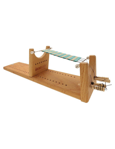 Telar de cuentas Little Ricky The Beadsmith de madera 23.5 cm