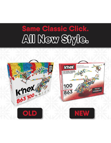 K'NEX Set de Construcción 100 Modelos 863 Piezas STEM