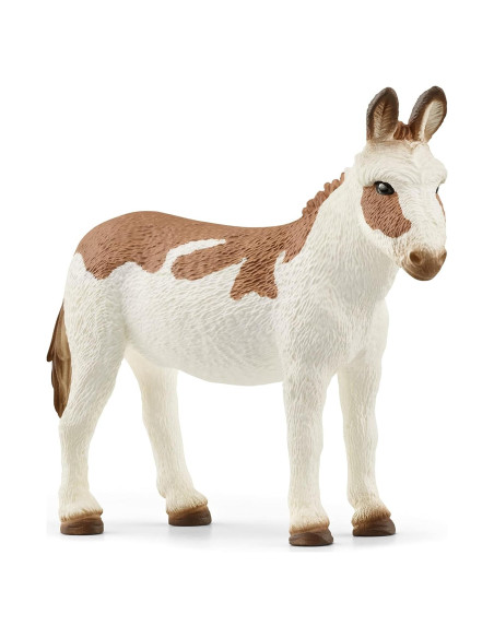 Figurita Burro Americano Manchado Schleich 6.35 cm Detallado Figurita Burro Americano Manchado Schleich 6.35 cm Detallado