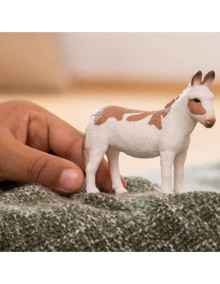 Figurita Burro Americano Manchado Schleich 6.35 cm Detallado Figurita Burro Americano Manchado Schleich 6.35 cm Detallado