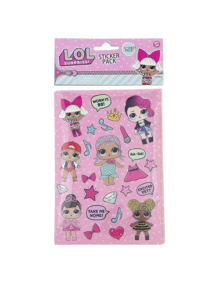 Pegatinas L.O.L SURPRISE 12 Hojas Decorativas Pegatinas L.O.L SURPRISE 12 Hojas Decorativas