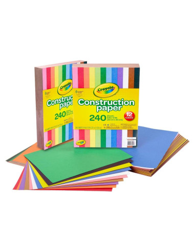 Papel de Construcción Crayola 480 Hojas 22,86x30,48cm