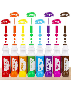 Marcadores de Puntos Soucolor 8 Colores Lavables para Niños 2