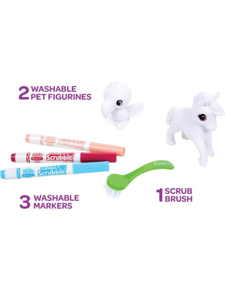Conjunto Juguetes Animales Crayola Scribble Scrubbie 2 Piezas Conjunto Juguetes Animales Crayola Scribble Scrubbie 2 Piezas