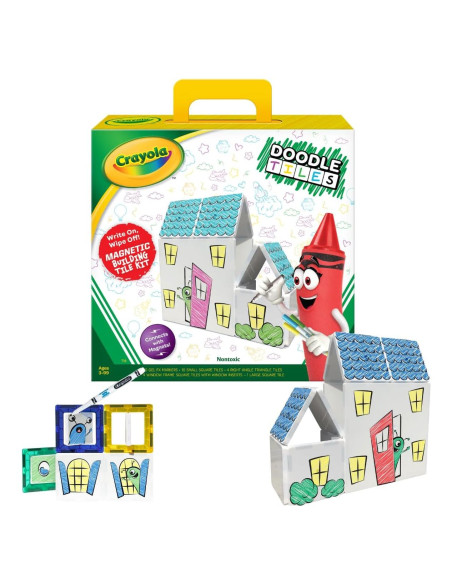 Set de Bloques Magnéticos Crayola Doodle 24 Piezas para Niños Set de Bloques Magnéticos Crayola Doodle 24 Piezas para Niños