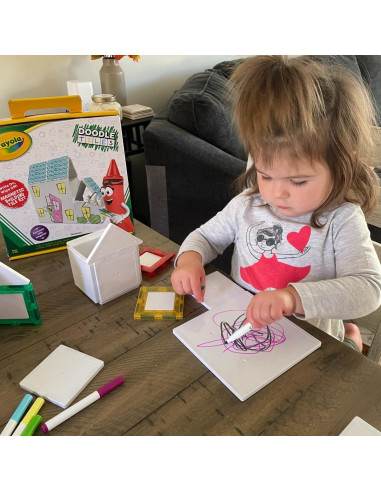Set de Bloques Magnéticos Crayola Doodle 24 Piezas para Niños