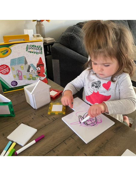 Set de Bloques Magnéticos Crayola Doodle 24 Piezas para Niños Set de Bloques Magnéticos Crayola Doodle 24 Piezas para Niños