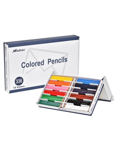 Lápices de Colores Madisi 336 Piezas Pre-Afilados