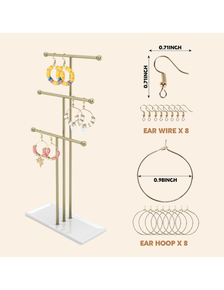 Kit de fabricación de pulseras Pizooro 10500 piezas arcilla 6 mm Kit de fabricación de pulseras Pizooro 10500 piezas arcilla 6 mm